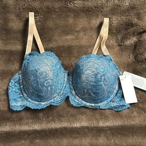 NWT THIRDLOVE 24/7 Memory Foam Lace Balconette Sz 38B